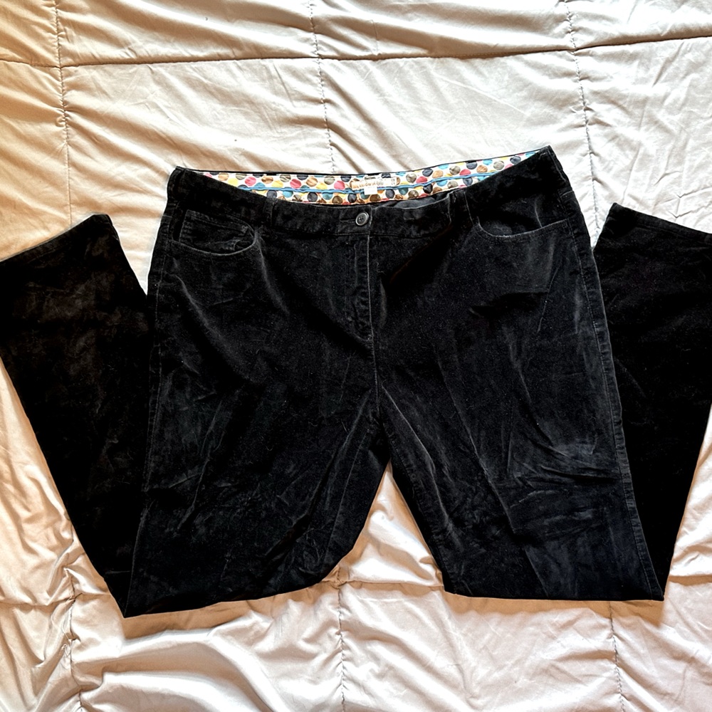 BODEN Straight Leg Velvet Pants